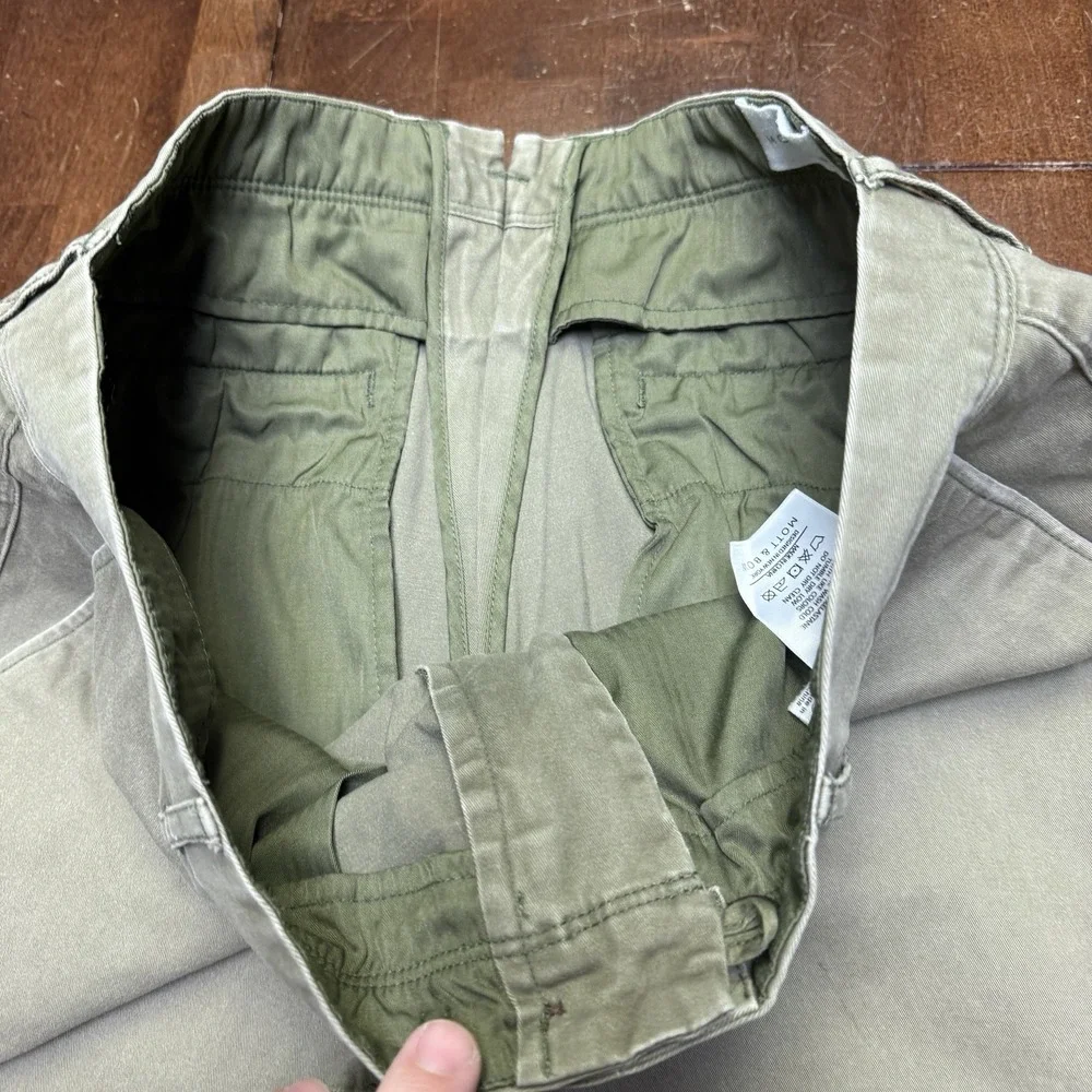 Mott and Bow The Twill Chino Charles Olive Green Pants Mens 35X30 Office Trouser
